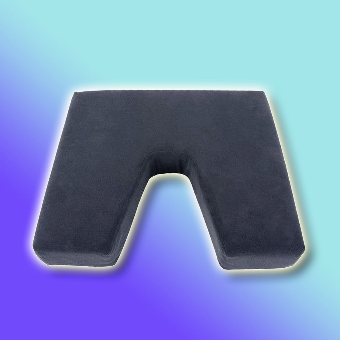 Allman - Prostate Cushion Pain Relief for Home Office Chair Car Seat Washable H3”xW16”xL 18" - Blue