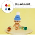 thumbnail image 6 of Dalidasy Knitting Hat Tiny Hats Craft Cap Hand Knitting Cone Hat 4pcs for 1: 12 DIY Santa Snowman Christmas Bottle Ornament Hair Accessories, 6 of 10