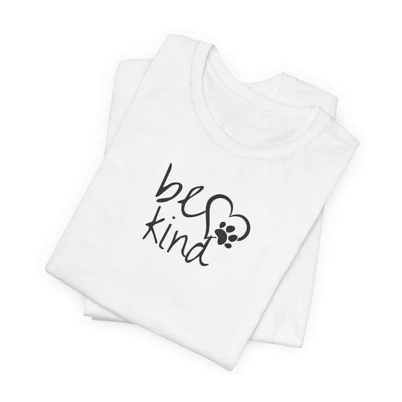 Be Kind Paw Graphic Unisex Jersey Short Sleeve T-shirt
