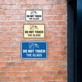 thumbnail image 3 of Signs ByLITA Classic Framed Do Not Touch The Glass Sign (Brushed Gold) - Small, 3 of 7