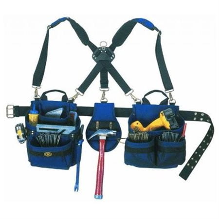 Silver Tool Belt - CLC 1614 23 Pocket-5 Piece Framer's Comfort Lift Combo Rig Tool Belt