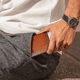 thumbnail image 4 of Cartera De Cuero Genuino Para Hombre Con Bloqueo, Marrón, 4 of 5