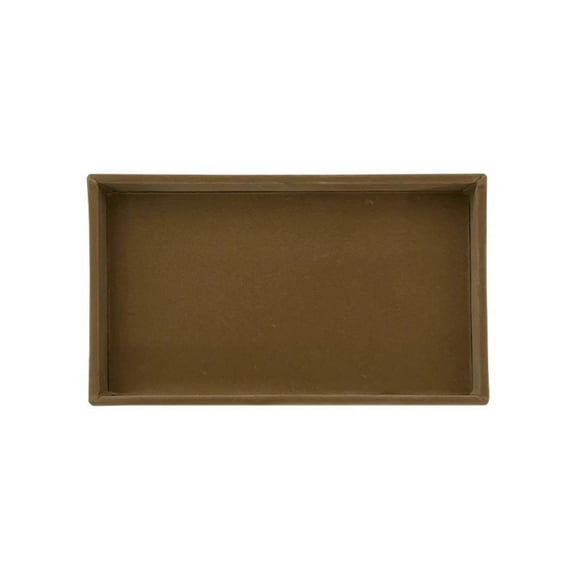 Sturdy Lint Jewelry Tray with Multiple Slots Rings Organizers Display Insert Holder Accessory for Drawer or Dresser