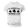 thumbnail image 2 of El Día de San Patricio de los Hombres de Manga Corta Casual Cuello Tripulación Impreso Top, Camiseta de Moda para la Fiesta Y Diario, 2 of 9
