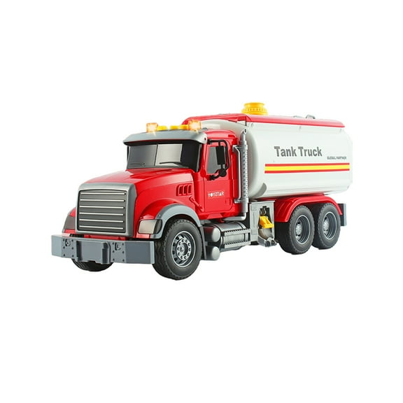 Toddler Toys Clearance! Kids Toy Gifts QTOCIO Children's Toys Car Tanker Self-loading And Unloading Bins Children's Toys For Boys And Girls Gifts, Red