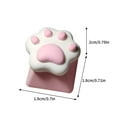 thumbnail image 3 of Cute Cats Paw Bunny Circular Low Shaft Keycap Mechanical Keyboard, 3 of 3
