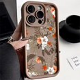 thumbnail image 3 of Funda de silicona mate con flores para iPhone, carcasa suave con flores para iPhone 15 Pro, 11, 13, 14, 12 Pro Max, XR, XS, X, 7, 8 Plus, SE, 3 of 5