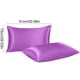 thumbnail image 3 of Paquete de 2 fundas de almohada para cuerpo de satén refrescante | Estuche largo de terciopelo suave y transpirable para durmientes calientes y sudores nocturnos | Comodidad para todas las, 3 of 6