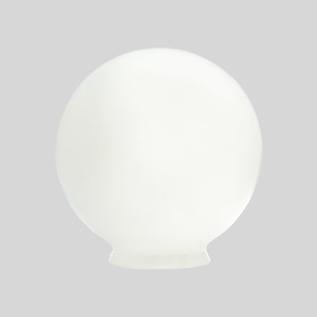 Pantalla De Lámpara Globo De Cristal R8 Opalino 19.5cm.