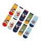 thumbnail image 2 of 5 pares de calcetines de algodón para bebés, calcetines deportivos transpirables con patrón de dibujos animados de tubo medio para niños L 17‑19CM para niños de 6 a 8 años, 2 of 5