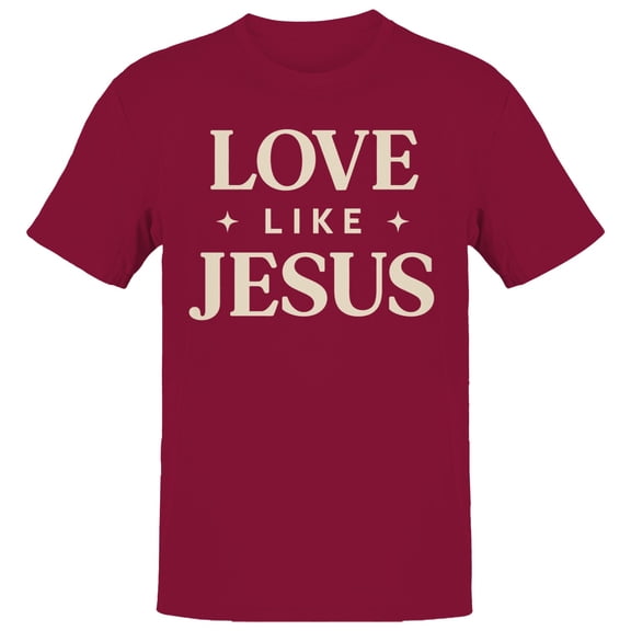 Love Like Jesus Men's Cardinal Red T-shirt