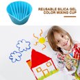 thumbnail image 4 of Tazas mezcladoras de colores divididos para arte de pintura, 8 canales, tazas para verter, azul (16) Likrtyny Para estrenar, 4 of 8