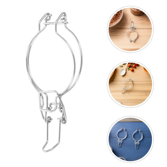 Homoyoyo 6 Pcs Pinces de Remplacement en Acier Inoxydable pour Accessoires de Bocaux à Ouverture Régulière