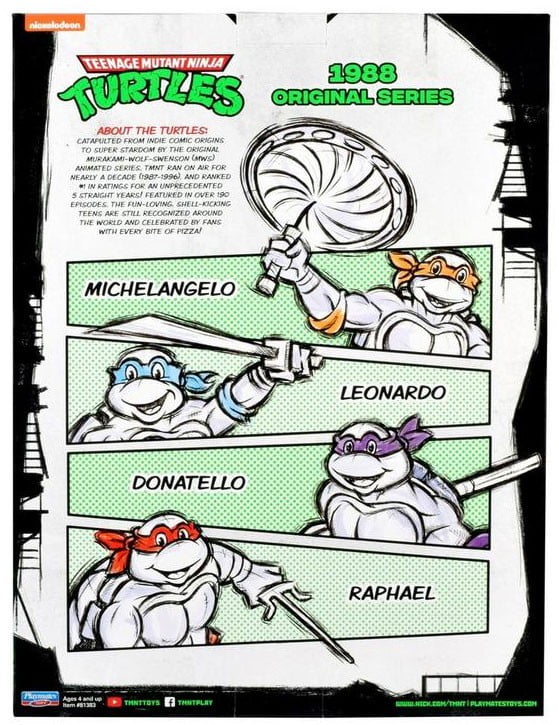 1988 teenage mutant ninja turtles