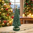 thumbnail image 5 of Tabletop Christmas Tree Figurines Set - 7.8 Inch Resin Xmas Trees with Glitter for Rustic Home Decor, Mantel Displays and Indoor Holiday Christmas Decorations, 5 of 5
