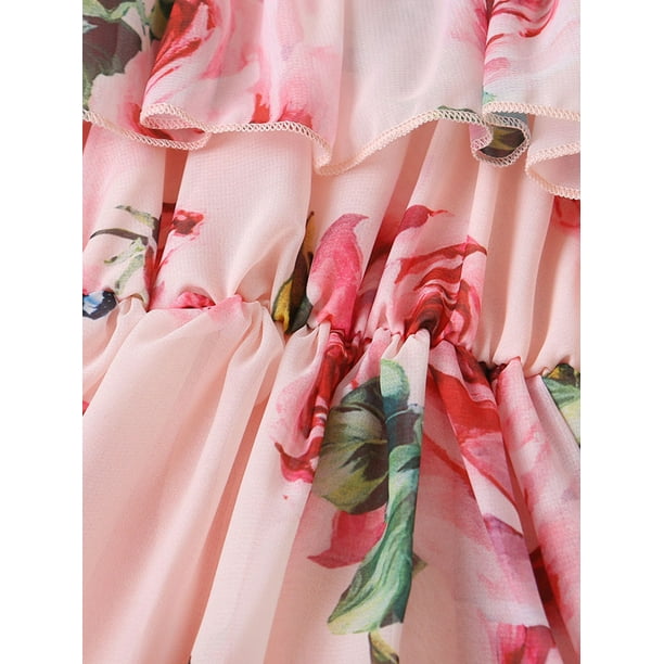 TEEN floral-print silk dress