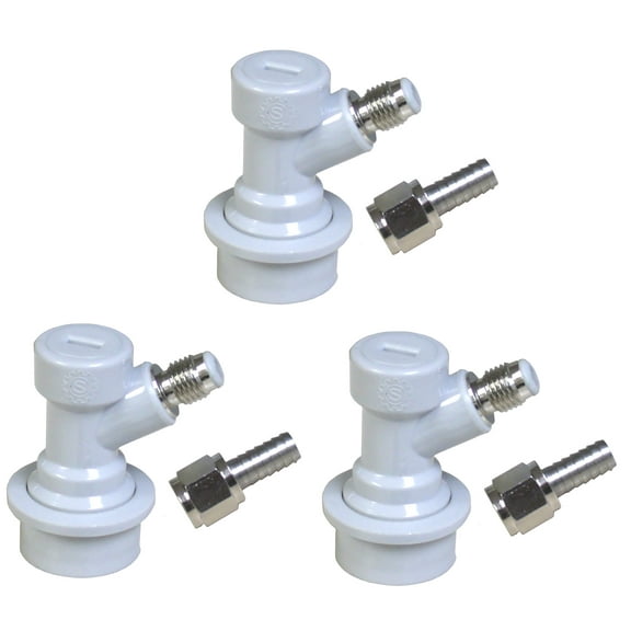 Ball Lock Liquid Disconnect for Cornelius  home-brew Kegs - 3 Pack