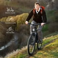 thumbnail image 5 of TotGuard Electric Bike for Adults 27.5" E-Bike with 500W Motor, Electric Mountain Bike with 48V 10Ah Battery, Lockable Suspension Fork, Shimano 21 Speed Gears UL2849, 5 of 12