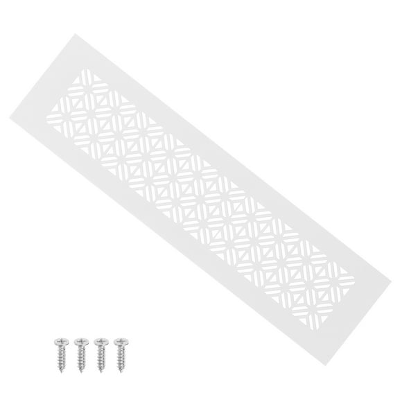 Cubierta de ventilación de aire para puerta Uxcell, rejilla de aluminio de alta resistencia con tornillo de montaje para puerta de gabinete 12 x 3 pulgadas