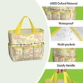 thumbnail image 4 of Garden Tool Bag,Pioneer Flower Floral Print Pattern Garden Tool Organizer,Garden Gifts,Waterproof Multi-Pocket Garden Tool Storage 11.8x5.5x11.4 Inch(Tools NOT Included), 4 of 6