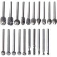 thumbnail image 1 of 20 Uds fresas rotativas Hss fresas rotativas herramienta de fresado accesorios de enrutamiento de carpintería herramienta rotativa vástago de 3mm para Dremel, 1 of 8