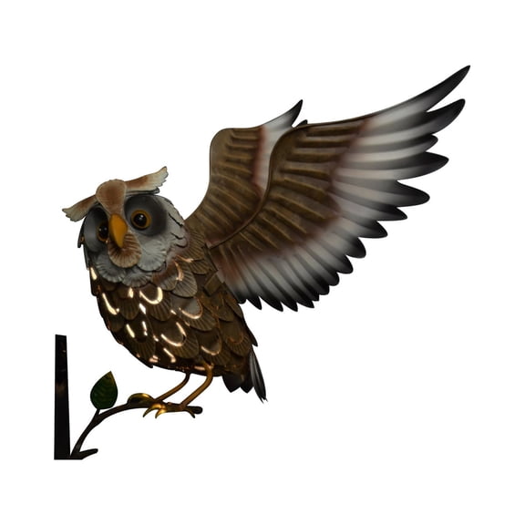 Red Carpet Studios Tree Face Branch Solar Flying Owl