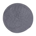 thumbnail image 1 of Xihbxyly Manteles Individuales Redondos, Elegante Diseño Tejido, Elegante Decoración de Mesa, Uso Versátil para Comedor, Mesa de Centro o Escritorio, Hogar y Restaurante, Tamaño de 18 Cm, Resistente, 1 of 2