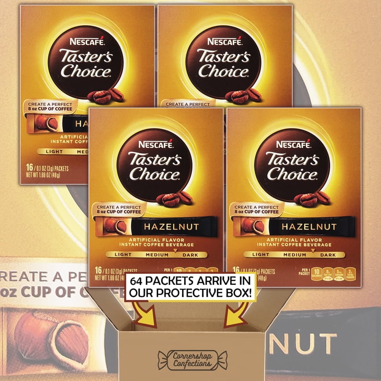 Nescafe Taster's Choice Hazelnut Flavored Instant Coffee Bundle
