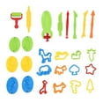 thumbnail image 1 of 26pcs Kids Clay Dough Tools Kit Plastic Play Dough Cutters Set with Assorted Animal Shapes Molds, 1 of 7