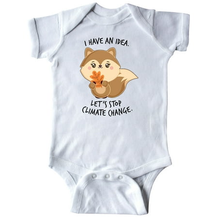 

Inktastic I Have an Idea Let s Stop Climate Change with Cute Squirrel Gift Baby Boy or Baby Girl Bodysuit