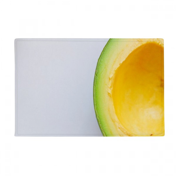 Fresh Tropical Fruit Avocado Picture Ground Mat Non Slip Floor Bathroom