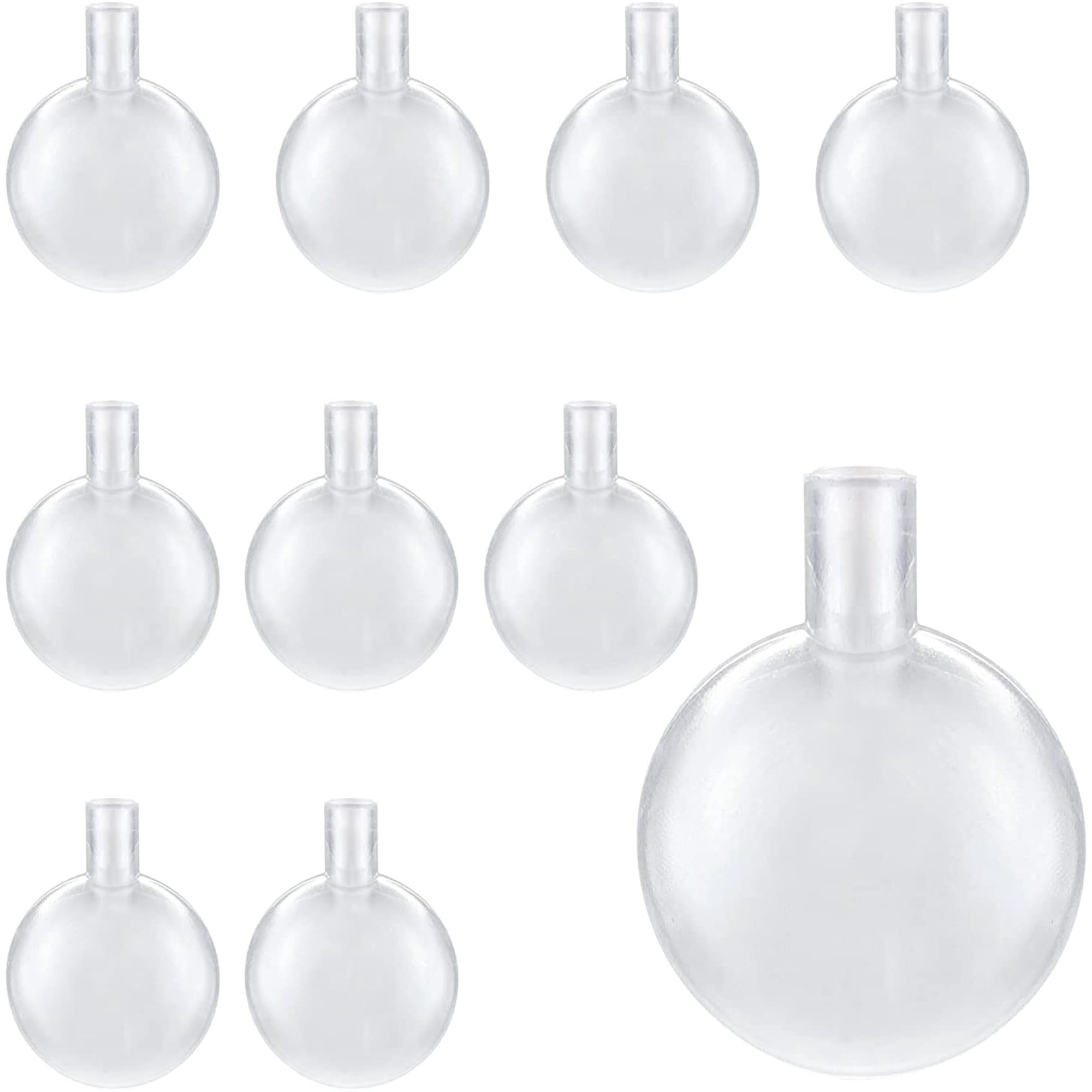 Yirtree 10-Piece Round Squeaky Dog Toy with 10 x Toy Squeakers for DIY, Clear