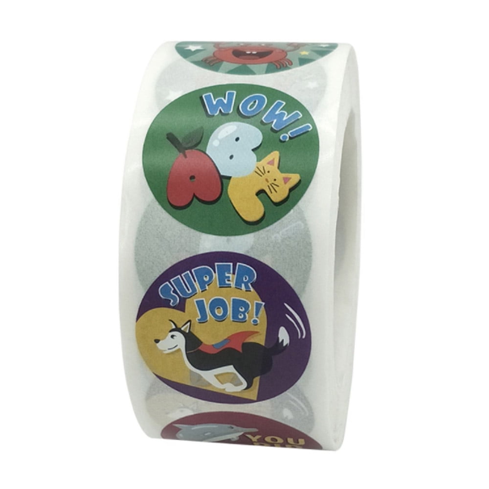 HISRFO 500 Pieces Mini Animal Reward Stickers In 8 Designs For Kids Teachers 1 Diameter Style 3 