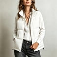 thumbnail image 2 of Cmfcve Womens Plus Size Puffer Vest Winter Warm Sleeveless Padded Jacket Stand Collar Full Zip Casual Outerwear, 2 of 8