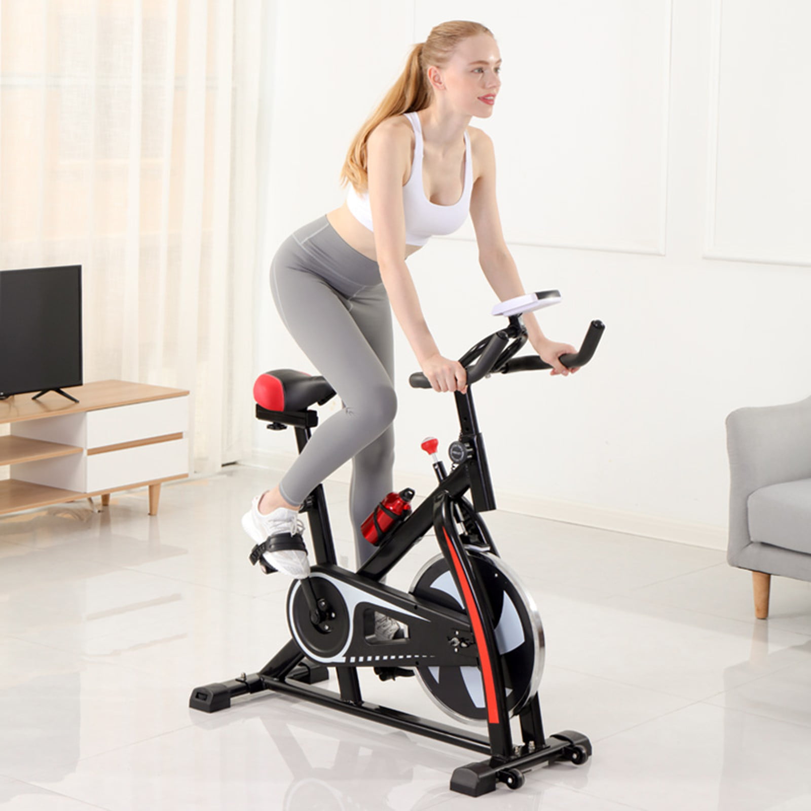 Indoor Exercise Bicycle Ultra-quiet Exercise Bike Home Bicycle Fitness Equipment 