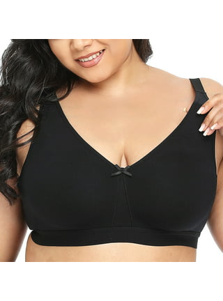 1Pc Women's Seven-breasted Full-cup Oversized Lingerie Women's  Underwire-less Gathered on A Retractable Breast-adjusted Bra P-INK 36/80CDE  