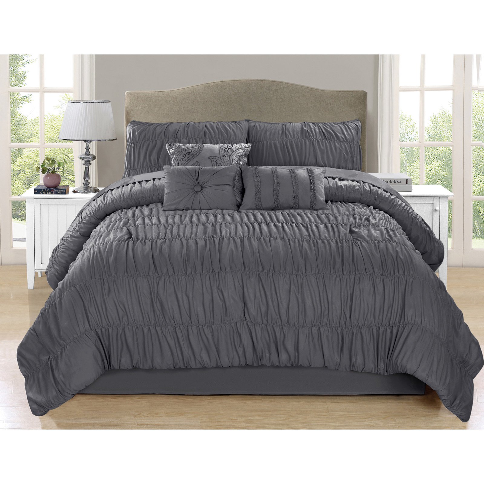 Paris 7 Piece Full Comforter Set by Safdie and Co
