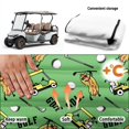 thumbnail image 5 of Uorisanigo Golf Cart Seat Cover Soft Funny Sausage Golf Green Golf Cart Seat Towel Blanket with 4 Storage Pockets Seat Protector for Yamaha, EZGO, Club Cars, Icon and More 2-Seats Cart, 5 of 7