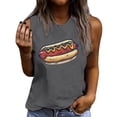 thumbnail image 2 of Mifsaly Independence Day Tank Tops Women Cotton Sleeveless Top Loose Fit Graphic Summer Patriotic Tees Breathable Soft Casual Daily Wear 4Th of July Shirts M, 2 of 4