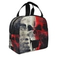 thumbnail image 2 of Balery Red And White Screaming Demon Skull Bolsa de Almuerzo Aislada – Caja de Almuerzo con Papel de Aluminio Grueso, Mantiene la Comida Fresca por 4 Horas, 2 of 8