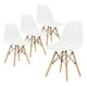 thumbnail image 1 of Set de 4 Sillas Comedor LUMO Tipo Eames Minimalistas Reforzadas Blanco, 1 of 7