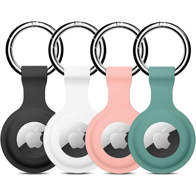 Silicone Airtag Holder,4 Pack Air tag Keychain Compatible for Apple
