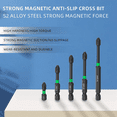 thumbnail image 2 of Magnetic Screwdriver Bit Set PH2 Bits S2 Impact Magnetic Strong Magnetic Anti- Screwdriver Bit Set, 2 of 7