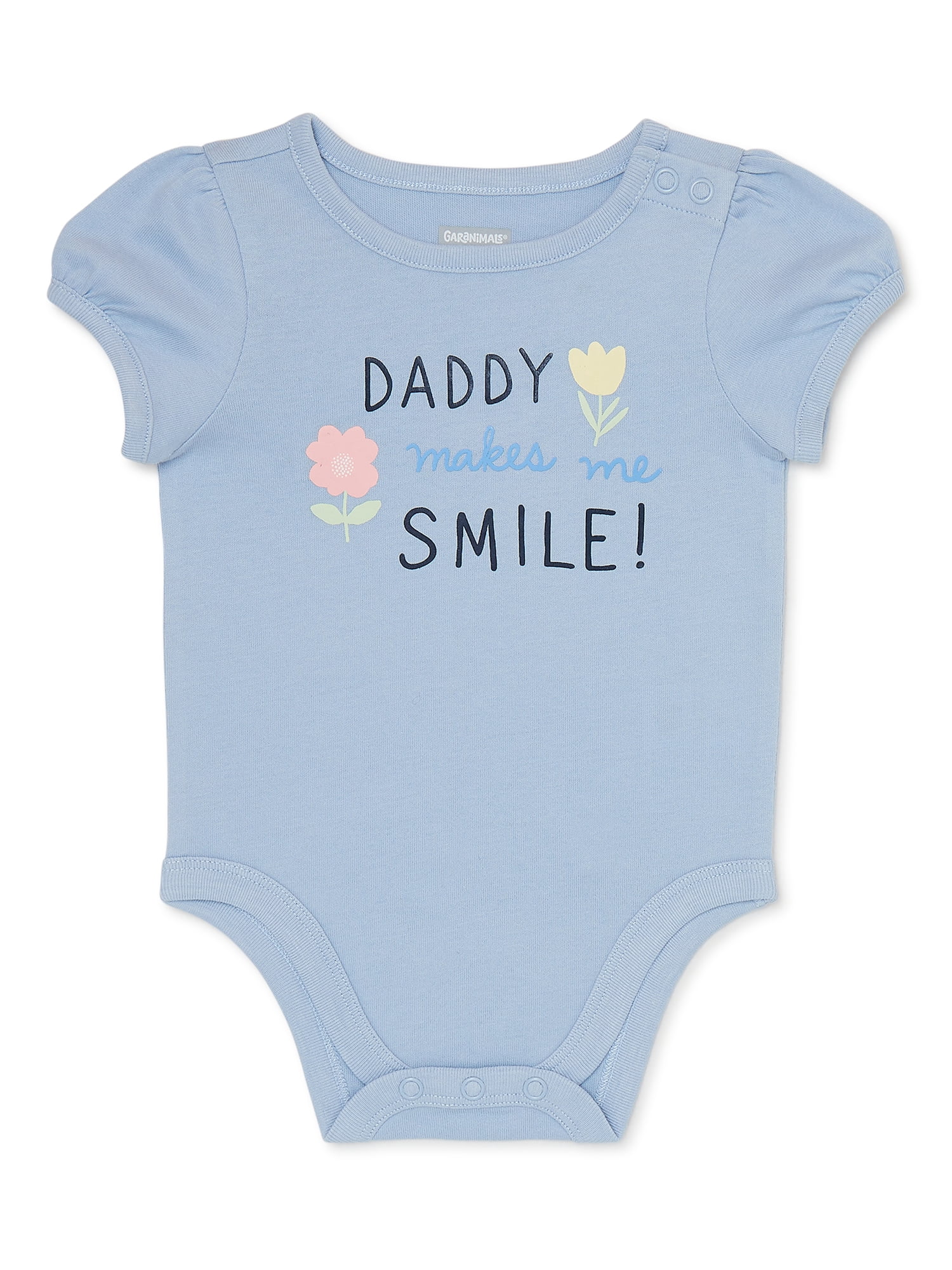 Garanimals Baby Girls Short Sleeve Graphic Bodysuit, Sizes 0/3M-24M