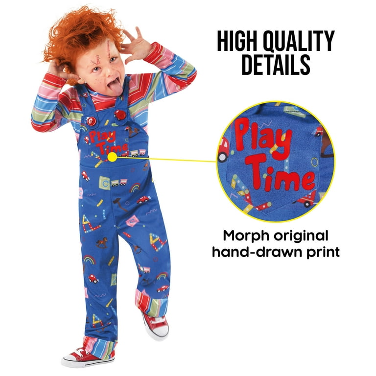 Morph Morph Play Time Killer Costume For Boys Halloween Costume, Toddler Halloween Dress-Up, Fun Kids Costume Halloween Costume For Unisex children Blue Small