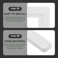 thumbnail image 3 of HLONK 10 Pcs Window Screen Corners Angle Brackets Plastic Fasteners Joint Frame Kit White, 3 of 6