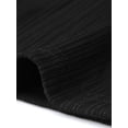 thumbnail image 5 of INSPIRE CHIC Ribbed Dress for Womens Boat Neck Sleeveless Fitted Bodycon Midi Dresses XS Black, 5 of 6