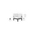 thumbnail image 2 of Meridian Furniture Nizuc White Outdoor Patio Corner Chair, 2 of 7
