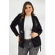 thumbnail image 1 of Blazer envolvente de vinipiel Roman Fashion /Tallas Extras, 2234 (Negro) negro 38, 1 of 7
