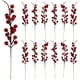 thumbnail image 1 of 12 piezas de tallos de bayas rojos artificiales ramas de bayas falsas coronas de navegación decoración de arreglos florales, 1 of 5